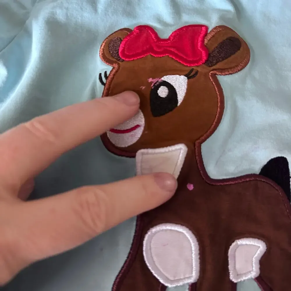 Smock Monkey Christmas deer tee